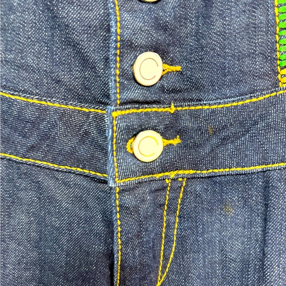 Coogi 2000s Dark Wash High Rise Embroidered Straight Leg Jeans Sz 5/6 - Picture 10 of 10